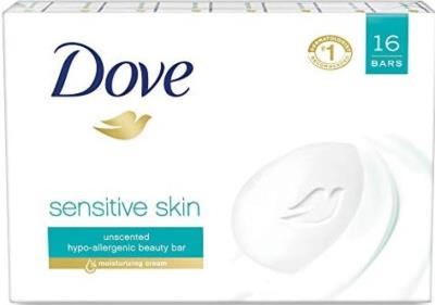 A2541 : Dove A2541 : Hygiene and Health - Soaps and shower gels - Bar Soap Sensitive Skin DOVE, BAR SOAP sensitive skin, 16 x 106g