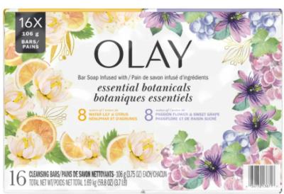 A2544 : Olay A2544 : Hygiène et santé - Soins de santé - Savon Barre Infusé Aux Plantes OLAY, SAVON BARRE infusé aux plantes, 16 x 106g