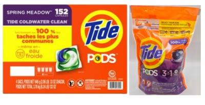 A3423 : Tide A3423 : Produits ménagers - Produits à lessive - Pods à Linge TIDE, pods à linge , pack 4 sacs ZIP / (38 / sachet)/ cs