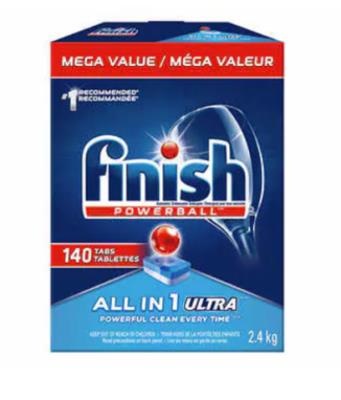 CA1222 : Finish CA1222 : Household products - Cleaning products - Every Clean Mega Box 140 Tabl. Finish , every clean MEGA BOX 140 tabl. , pack 1 VENTE/cs