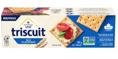 CB0122-OU : Triscuits CB0122-OU : Confiseries - Croustilles  - Craquelins Classique (blé) TRISCUITS, CRAQUELINS classique (blé), 12 x 185g