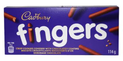 CB7777 : Cadbury CB7777 : Lunch and snacks - Cookies - Fingers Cookies CADBURY, FINGERS COOKIES, 24 x 114G