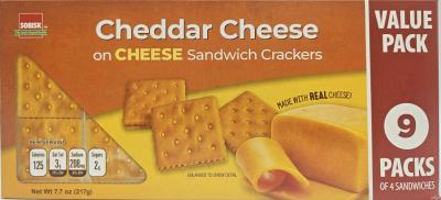 CB8751 : Sobisk CB8751 : Lunch and snacks - Cookies - Biscuit Sandwich Cheese SOBISK, BISCUIT SANDWICH cheese, 12 x 217g