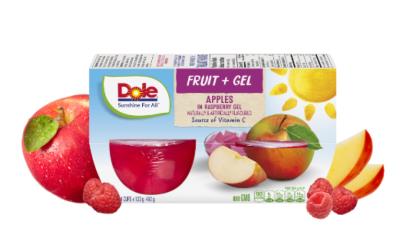 CF713-OU : Dole CF713-OU : Déjeuner et collations - Fruité - Pommes Gelée Framboise DOLE, POMMES gelée FRAMBOISE, 6 x (4 x 123G)