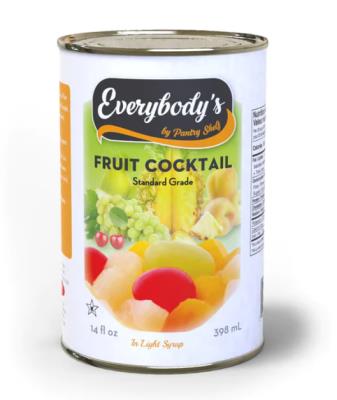 CF8120 : Everybody's CF8120 : Preserves and jars - Fruits - Fruit Salad Cherry EVERYBODY'S, FRUIT SALAD CHERRY, 24 x 398 ML