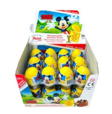 CG055 : Zaini CG055 : Confiseries - Chocolat - Mickey Mouse ( Kinder Copy) ZAINI,MICKEY MOUSE ( kinder copy) , Pack 2 BTES (24 oeufs)