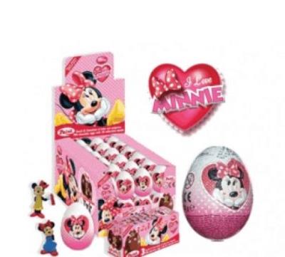 CG056 : Zaini CG056 : Confiseries - Chocolat - Minnie Mouse ( Kinder Copy) ZAINI,MINNIE MOUSE ( kinder copy) , Pack 2 BTES (24 oeufs)