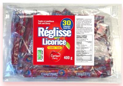 CG156-2 : Cherry licorice CG156-2 : Confectionery - Candy - RÉglisses Cerises (env.ind.) CHERRY licorice , RÉGLISSES cerises (env.ind.) , 28 x 30 cou