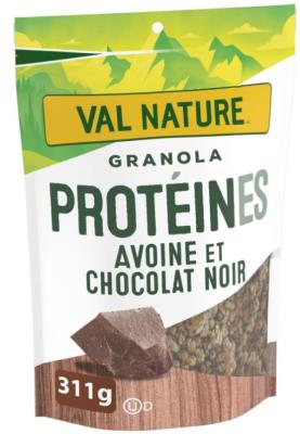 CG1964 : Nat.val. CG1964 : Confiseries - Chocolat - Granola Prot. Choc-noir NAT.VAL.,GRANOLA PROT. choc-noir, 8 x 311g