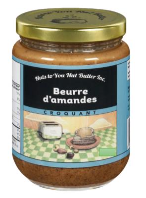 CG2175 : Nuts to you CG2175 : Lunch and snacks - Spreads - Crunchy Almond Butter NUTS TO YOU, crunchy ALMOND BUTTER, 10kg