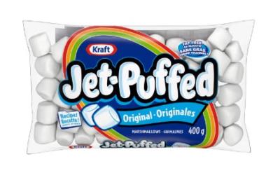 CG2482 : Kraft CG2482 : Confectionery - Marshmallows - Jet Puff Marshmallow (white) KRAFT, JET PUFF marshmallow (white), 12 x 400G