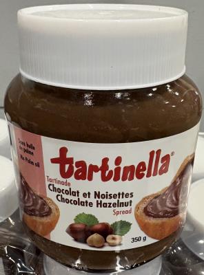 CG275 : Tartinella CG275 : Déjeuner et collations - Tartinades - Tart. Choco- Noix TARTINELLA , tart. Choco- noix , 12 x 350G (pot en verre)