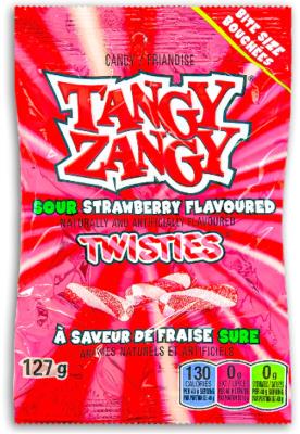 CG2899-JAM : Tangy zangy CG2899-JAM : Confectionery - Candy - Strawberry Twist Sour Candy TANGY ZANGY, STRAWBERRY TWIST SOUR CANDY, 140 x 127g