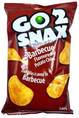 CG7227-OU : Go 2 snax CG7227-OU : Confiseries - Croustilles  - Chips Bbq GO 2 SNAX , CHIPS BBQ , 16 x 140g