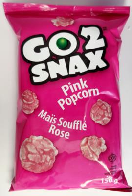 CG7338-OU : Go 2 snax CG7338-OU : Confiseries - Croustilles  - Pop Corn Rose GO 2 SNAX, POP CORN rose, 15 x 150g