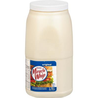 CH0080 : Kraft CH0080 : Condiments - Mayonnaise - Miracle Whip Sce Sal. KRAFT, MIRACLE WHIP sce sal. , 2 MEGA x 3.78 L