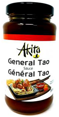 CH228 : Akita CH228 : Condiments - Sauces - Sauce General Tao AKITA,SAUCE GENERAL TAO, 12 x 250 ML(mi decembre 2024)