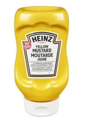 CH403 : Heinz CH403 : Condiments - Mustard - Mustard (squeez) HEINZ , MUSTARD (squeez) , 12 x 750 ML