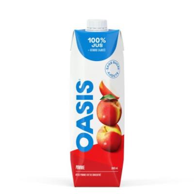 CJ880-OU : Oasis CJ880-OU : Breuvages - Jus - Jus De Pomme OASIS, JUS DE POMME, 12 x 960 ML