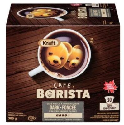 CK990-OU : Kraft CK990-OU : Beverages - Coffee - Barista Dark Coffee (30 Cup) KRAFT, BARISTA DARK COFFEE (30 CUP), 4 x 300G