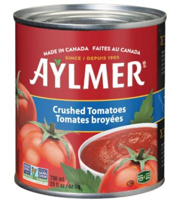 CL440 : Aylmer CL440 : Preserves and jars - Vegetables - Crushed Tomatoes AYLMER, CRUSHED TOMATOES, 24 x 796ML