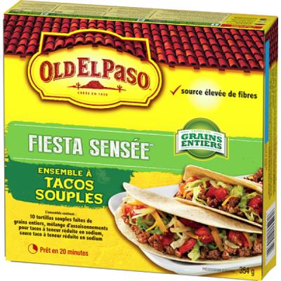 CN550 : Old el paso CN550 : Ingrédients de cuisine - Mélanges à pâte - Ensemble Tacos Souples OLD EL PASO,ENSEMBLE TACOS souples,12 x 354G