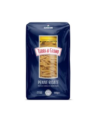 CN9324 : Terra di grano CN9324 : Pâtes, riz et nouilles - Macaroni - Penne Rigate TERRA DI GRANO, PENNE RIGATE, 12 x 500G