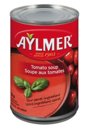 CS0001-OU : Aylmer CS0001-OU : Conserves et bocaux - Soupes - Soupe Tomate AYLMER , SOUPE TOMATE , 24 x 284ML