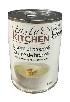 CS0135-OU : Tast.kitc CS0135-OU : Condiments - Sauce - Cream Of Broccoli TAST.KITC,CREAM of BROCCOLI, 12 x 540 ML