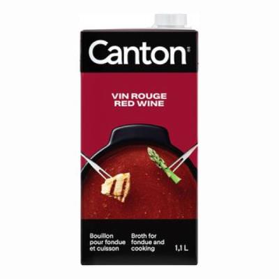 CS414 : Canton CS414 : Condiments - Sauces - Bouillon Fondue Vin Rouge CANTON, BOUILLON FONDUE vin rouge,12 x 1.1L