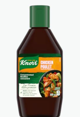 CS4944 : Knorr CS4944 : Condiments - Sauce - Concentrated Broth Chicken KNORR, CONCENTRATED BROTH chicken, 12 x 250 ML