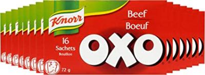 CS496 : Knorr oxo CS496 : Preserves and jars - Soups - Beef Broth Base (sachets) KNORR OXO, BEEF BROTH BASE (sachets), 14 x 72G