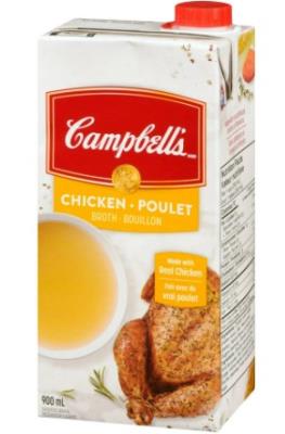 CS989 : Campbell's CS989 : Pâtes, riz et nouilles - Soupes - Bouillon Poulet CAMPBELL'S, BOUILLON poulet, 12 x 900 ML