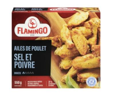 CV633-OU : Flamingo CV633-OU : Frozen Products - Meat - Chicken Wings Salt & Pepper FLAMINGO, CHICKEN WINGS salt & pepper, 12 x 550g