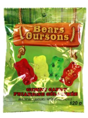 G441-NOVM : Gummy zone G441-NOVM : Confiseries - Bonbons - Oursons Gelatine GUMMY ZONE,  oursons GELATINE, 144  x 120g