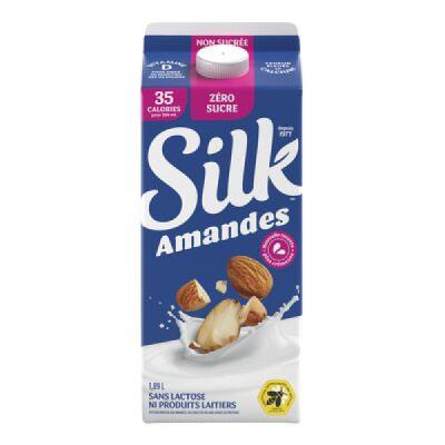 G5131-OU : Silk G5131-OU : Breuvages - Jus - Lait Amande Non Sucré SILK, LAIT AMANDE non sucré, 6 x 1.89L