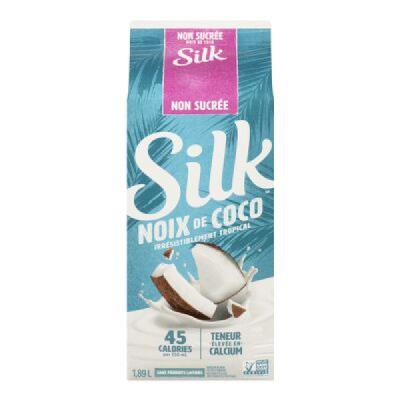 G5132-OU : Silk G5132-OU : Breuvages - Jus - Lait Coco Non Sucré SILK, LAIT COCO non sucré,6 x 1.89L (TURQUOISE)